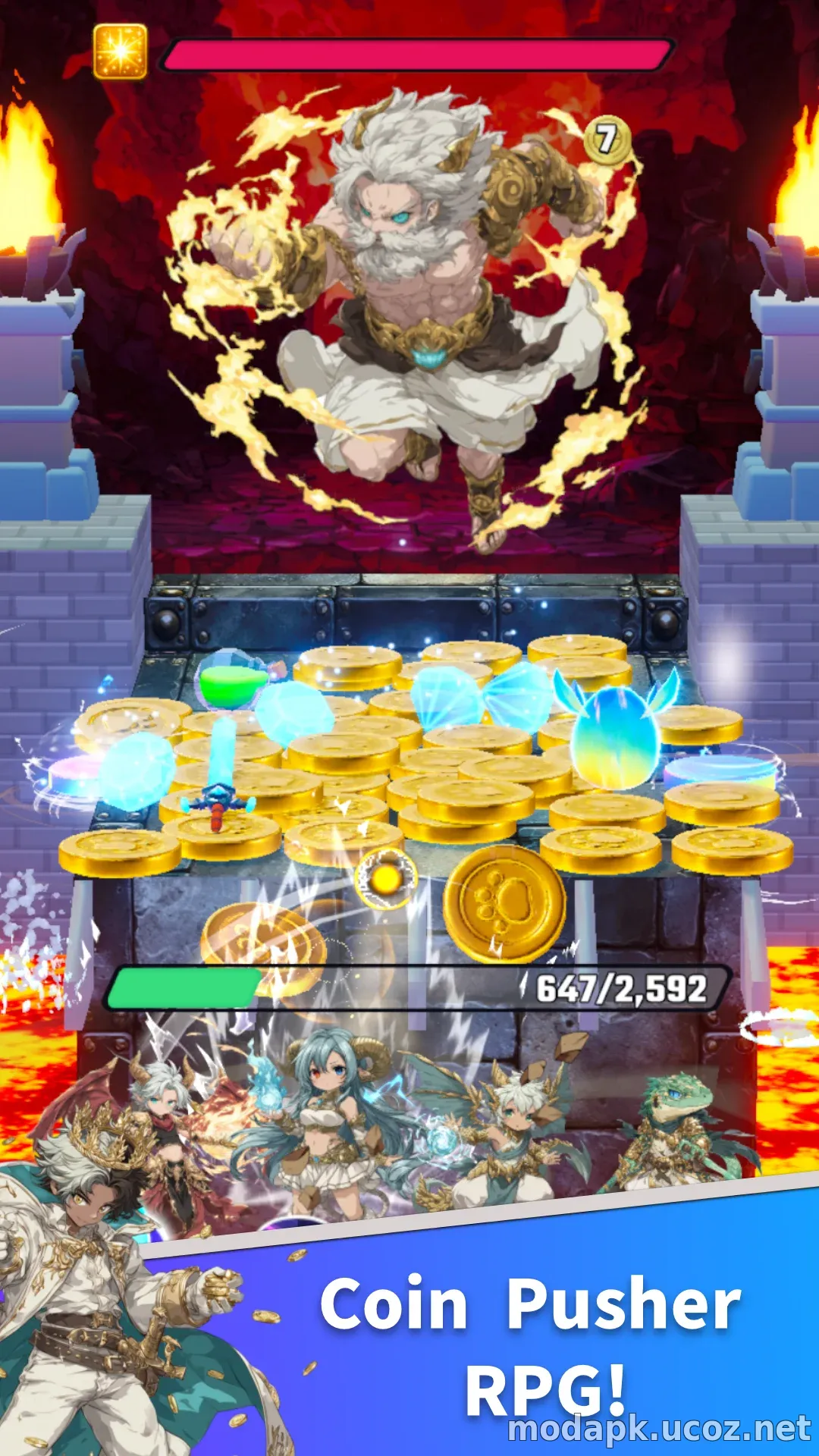 Coin Summoner: Coin Pusher RPG