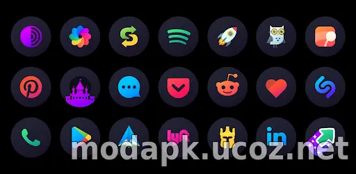 Hera Dark: Circle Icon Pack